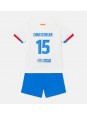 Barcelona Andreas Christensen #15 Vieraspaita Lasten 2023-24 Lyhythihainen (+ shortsit)